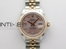 Datejust 31mm 279173 SS/RG BP Best Edition Silver Stars Crystal Markers Dial on SS/RG Jubilee Bracelet ETA2671