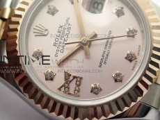 Datejust 31mm 279173 SS/RG BP Best Edition Silver Stars Crystal Markers Dial on SS/RG Jubilee Bracelet ETA2671