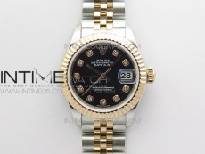 Datejust 31mm 279173 SS/RG BP Best Edition Black Crystal Markers Dial on SS/RG Jubilee Bracelet ETA2671