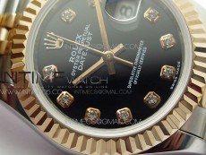 Datejust 31mm 279173 SS/RG BP Best Edition Black Crystal Markers Dial on SS/RG Jubilee Bracelet ETA2671