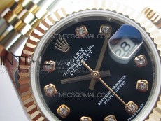 Datejust 31mm 279173 SS/RG BP Best Edition Black Crystal Markers Dial on SS/RG Jubilee Bracelet ETA2671
