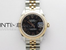 Datejust 31mm 279173 SS/RG BP Best Edition Black Roman Markers Dial on SS/RG Jubilee Bracelet ETA2671
