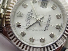 Datejust 31mm 279174 SS BP Best Edition White MOP Crystal Markers Dial on SS Jubilee Bracelet ETA2671