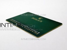 Rolex Warranty Card with tag 2020 Version