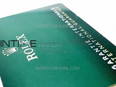 Rolex Warranty Card with tag 2020 Version