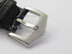 Classic 5077P-102 SS Case FLF Best Edition Real Enamel Dial 3 Black Leather strap Cal.240
