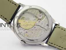 Classic 5077P-102 SS Case FLF Best Edition Real Enamel Dial 3 Black Leather strap Cal.240