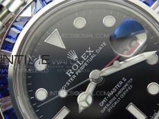 GMT-Master II Red/Blue Diamonds Bezel 904L Steel GMF Best Edition SA3285 CHS V3