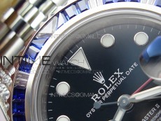 GMT-Master II Red/Blue Diamonds Bezel 904L Steel GMF Best Edition SA3285 CHS V3