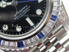 GMT-Master II White/Blue Diamonds Bezel 904L Steel GMF Best Edition SA3285 CHS V3