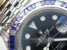GMT-Master II White/Blue Diamonds Bezel 904L Steel GMF Best Edition SA3285 CHS V3