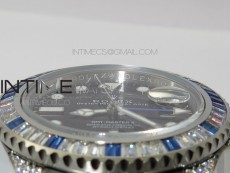 GMT-Master II White/Blue Diamonds Bezel 904L Steel GMF Best Edition SA3285 CHS V3