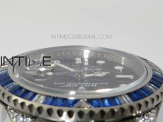 GMT-Master II White/Blue Diamonds Bezel 904L Steel GMF Best Edition SA3285 CHS V3