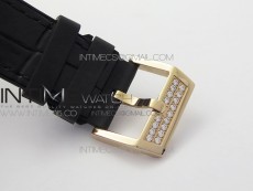 Vanguard V45 Chrono RG pave crystals ABF Best Edition Black Dial on Black Gummy Strap A7750
