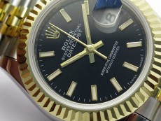 Datejust 28mm 279173 SS/YG BP Best Edition Black Sticks Markers Dial on SS/YG Jubilee Bracelet ETA2671