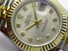 Datejust 28mm 279173 SS/YG BP Best Edition Silver Crystals Markers Dial on SS/YG Jubilee Bracelet ETA2671
