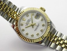Datejust 28mm 279173 SS/YG BP Best Edition White MOP Crystals Markers Dial on SS/YG Jubilee Bracelet ETA2671