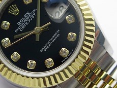 Datejust 28mm 279173 SS/YG BP Best Edition Black Crystals Markers Dial on SS/YG Jubilee Bracelet ETA2671