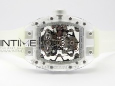 RM056-02 Transparent Tourbillon EURF Best Edition Skeleton Dial on Rubber Strap V2