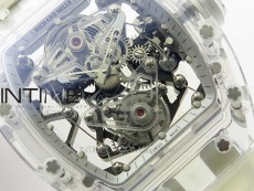 RM056-02 Transparent Tourbillon EURF Best Edition Skeleton Dial on Rubber Strap V2