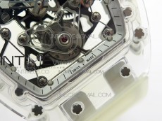 RM056-02 Transparent Tourbillon EURF Best Edition Skeleton Dial on Rubber Strap V2