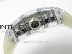 RM056-02 Transparent Tourbillon EURF Best Edition Skeleton Dial on Rubber Strap V2