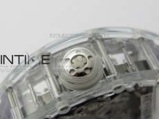 RM056-02 Transparent Tourbillon EURF Best Edition Skeleton Dial on Rubber Strap V2