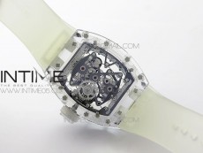 RM056-02 Transparent Tourbillon EURF Best Edition Skeleton Dial on Rubber Strap V2