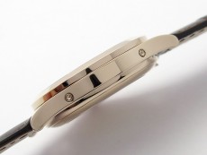 Annual Calendar Complications 5396 RG GRF Best Edition White dial Numbers Markers Blue Markers on Brown leather strap A324