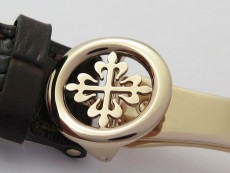 Annual Calendar Complications 5396 RG GRF Best Edition White dial Numbers Markers Blue Markers on Brown leather strap A324