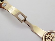 Annual Calendar Complications 5396 RG GRF Best Edition White dial Numbers Markers Blue Markers on Brown leather strap A324