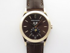 Annual Calendar Complications 5396 RG GRF Best Edition Black dial on Brown leather strap A324
