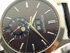 Annual Calendar Complications 5396 RG GRF Best Edition Black dial on Brown leather strap A324