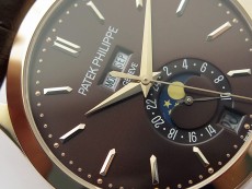 Annual Calendar Complications 5396 RG GRF Best Edition Black dial on Brown leather strap A324