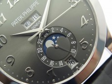 Annual Calendar Complications 5396 SS GRF Best Edition Gray dial on Black leather strap A324