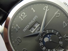 Annual Calendar Complications 5396 SS GRF Best Edition Gray dial on Black leather strap A324