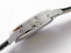 Annual Calendar Complications 5396 SS GRF Best Edition White Dial Sticks Markers on Black leather strap A324