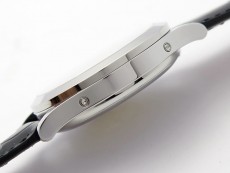 Annual Calendar Complications 5396 SS GRF Best Edition White Dial Sticks Markers on Black leather strap A324