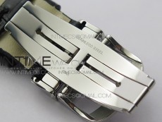 Master Ultra Thin Small Second SS ZF 1:1 Best Edition Blue Dial on Black Leather Strap A896