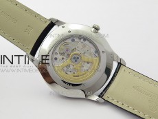 Master Ultra Thin Small Second SS ZF 1:1 Best Edition Blue Dial on Black Leather Strap A896