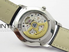Master Ultra Thin Small Second SS ZF 1:1 Best Edition Blue Dial on Black Leather Strap A896