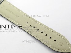 Master Ultra Thin Small Second SS ZF 1:1 Best Edition Black Dial on Black Leather Strap A896