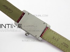 Tank WJTA0029 29mm 8848F SS Silver Dial on Pink Croco Strap Ronda Quartz