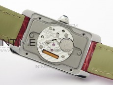 Tank WJTA0029 29mm 8848F SS Silver Dial on Pink Croco Strap Ronda Quartz