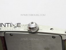 Tank WJTA0029 29mm 8848F Crystal Bezel SS Silver Dial on Pink Croco Strap Ronda Quartz