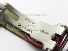 Tank WJTA0029 29mm 8848F Crystal Bezel SS Silver Dial on Pink Croco Strap Ronda Quartz