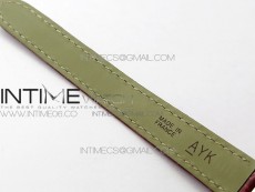 Tank WJTA0029 29mm 8848F Crystal Bezel SS Silver Dial on Pink Croco Strap Ronda Quartz