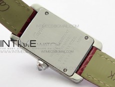 Tank WJTA0029 29mm 8848F Crystal Bezel SS Silver Dial on Pink Croco Strap Ronda Quartz