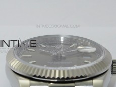 Day Date 40mm SS BP 1:1 Best Edition Gray Stick Dial on SS Bracelet A2836