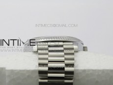 Day Date 40mm SS BP 1:1 Best Edition Gray Stick Dial on SS Bracelet A2836